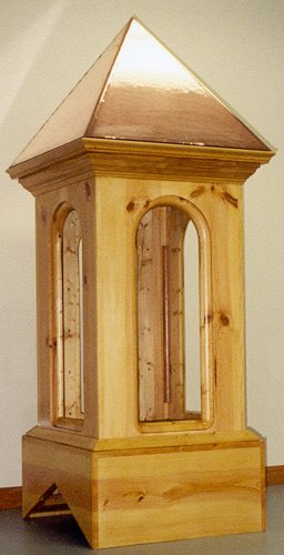 Cupola for a log home or a cedar-sided home