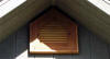 Gable vent on shed